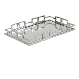 Plateau de service décoratif en métal de designer, pour restaurants, hôtels, table, plateau de service décoratif en métal et verre, prix abordable - Product Image 4