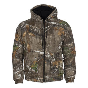 Veste de chasse en montagne imperméable et coupe-vent à capuche réglable, poches extérieures, doublure confortable, veste de chasse en montagne - Product Image 1