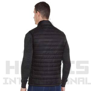 Veste d'hiver en duvet sur mesure avec logo, nouvelle conception, vente en gros, veste matelassée légère, demi-manches, veste matelassée pour homme - Product Image 2