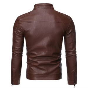 Veste en cuir pour homme de qualité supérieure, très vendue, style avec cuir de vache 100% original, veste en cuir souple pour homme - Product Image 2