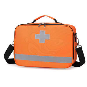 Bolsa de primeros auxilios ligera naranja Nylon de alta calidad con forro de algodón cómodo Cierre de cremallera Durabilidad superior - Product Image 1