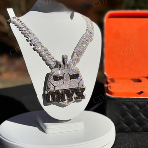 Gran oferta VVS Moissanite Diamond Letter colgante personalizado forma redonda Hip Hop personalizado alta calidad y claridad nueva moda - Product Image 2