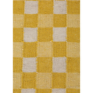 พรมขนสัตว์ทอมือลายเรียบสีทองอัลฮัมบรา สไตล์คิลิมโบโฮ รูปทรงสี่เหลี่ยมผืนผ้า ลายเรียบ สำหรับบ้าน โรงแรม ห้องนอน ADWL-13292 - Product Image 3