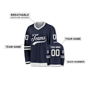เสื้อกีฬาฮอกกี้น้ำแข็งออกแบบโลโก้ได้ตามต้องการ - Product Image 4