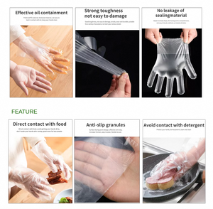 Kangle LDPE Durable Disposable Food Service <b>Gloves</b> Embossed Surface for Kitchen Home Restaurant Catering Industry - Product Image 3