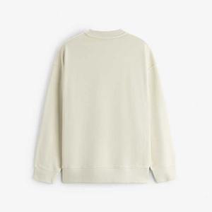 Sweat-shirt à col rond personnalisé 100% coton pour homme, surdimensionné, épaules tombantes, streetwear, col rond côtelé, pull pour homme - Product Image 6