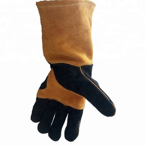 Guantes de Soldadura de Cuero Resistentes, Guantes de Trabajo de Seguridad Resistentes al Calor para Fabricación de Metales, Construcción, Guantes Industriales - Product Image 3