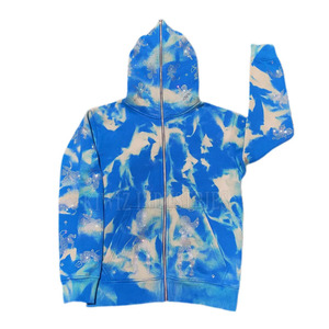 Logo OEM de haute qualité imprimé solide respirant plein visage fermeture éclair sweats à capuche polyester/coton pour l'hiver - Product Image 1