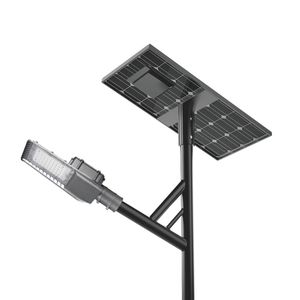 AurLUX 80W LED Luz de inundación solar Aluminio para exteriores de alta calidad Larga vida útil Color blanco cálido ROHS Certificado IP66 Carretera calificada - Product Image 1