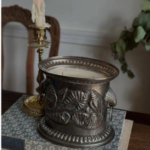 Vela Aromática de Cera de Soya en Frasco Decorativo de Latón y Aluminio, Portavelas para Hotel, Fragancia para el Hogar, Decoración de Mesa, Vidrio - Product Image 3