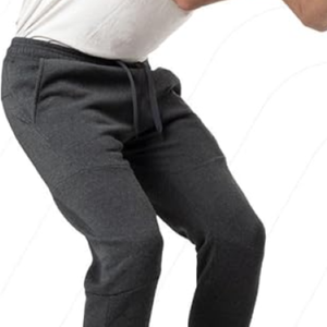 Pantalon de survêtement en molleton pour homme avec poche et taille élastique avec cordon de serrage respirant - Product Image 5