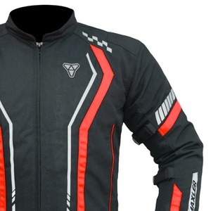 High Quality Men's Motorbike Racing <b>Biker</b> <b>Jacket</b> Waterproof Cordura Textile with Removable Polyester Printed Sportswear OEM - Product Image 4