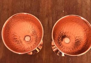 Premium Quality Luxury Metal Glass Hammered Design Custom Function Copper PC Material Serving Chilled Beer Wine Bar <b>Accessories</b> - Product Image 4