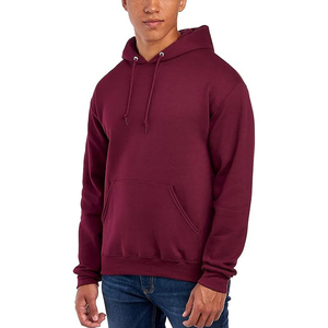 Colección de ropa de invierno Logotipo de pecho personalizado Puños de costilla Costura regular Overlock Algodón Hombro caído Sudaderas con capucha de gran tamaño para hombres - Product Image 6