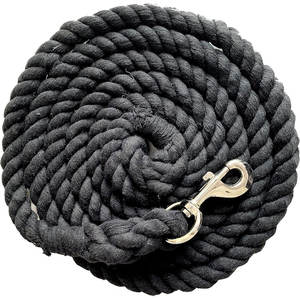 Corde de plomb en coton solide pour chevaux, 10 pieds de long x 5/8 pouces (16mm) d'épaisseur, corde faite à la main robuste avec noir remplaçable - Product Image 4