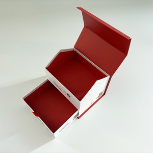 Scatola <span class=keywords><strong>Regalo</strong></span> Ecologica a Forma di <span class=keywords><strong>Casa</strong></span> per Natale, in Cartone Rigido Grigio, Pronta per Caramelle <span class=keywords><strong>e</strong></span> Bomboniere, Basso MOQ - Product Image 6