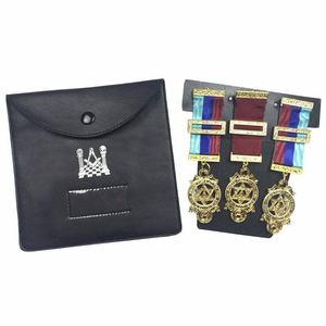 Master Mason Blue Lodge Jewels Case Medium Negro Imitación Cuero - Product Image 1