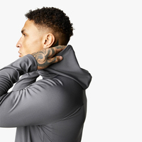 Conjuntos Deportivos Personalizados para Hombre, Traje de Chándal con Cremallera, Chaqueta con Logotipo Personalizado, Conjuntos Deportivos de 2 Piezas para Hombre, Color Gris
