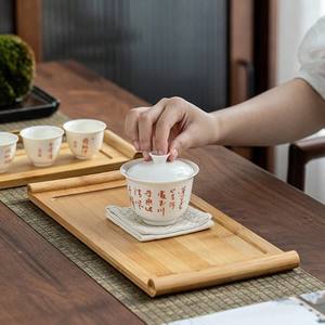 ถาดไม้ไผ่ตกแต่งอาหารเรียกน้ำย่อยถาดไม้น้ำหนักเบาหรูหราสำหรับร้านอาหารพร้อมส่ง - Product Image 5