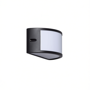 Lampe murale extérieure en aluminium semi-circulaire, luminaire mural extérieur élégant - Product Image 2