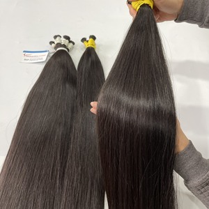 Un seul donneur de haute qualité cheveux crus vietnamiens naturels raides en vrac extensions de cheveux prix de gros - Product Image 1
