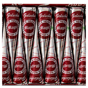 Factory Supply Premium Dark Maroon <b>Henna</b> <b>Cone</b> Tube Set Red Bean Based Ready-To-Use Ammonia-Free Creating Traditional Mehndi - Product Image 1