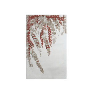 Alfombra de Baño Rectangular de Algodón Reciclado Mikhal con Patrón Abstracto Jacquard, Estilo Moderno, Hecho en Turquía - Product Image 1