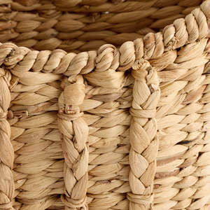 Vente en gros de paniers de bateau en jacinthe d'eau naturelle panier de rangement organisateur tressé à la main pour affichage durable décoration intérieure - Product Image 4