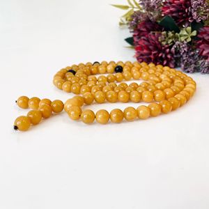 มาลาอำพันบอลติกสีเหลือง, มาลาอำพันธรรมชาติพร้อมตัวคั่นสีเชอร์รี่ - Product Image 6