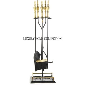 Custom-designed premium quality steel <b>fire</b> <b>pit</b> tools with reinforced handles <b>for</b> safely adjusting burning <b>logs</b> and embers - Product Image 6