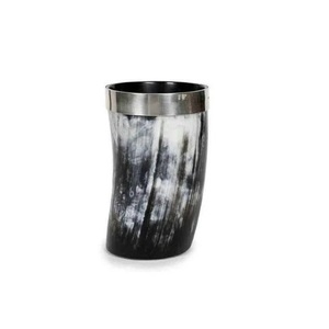 Authentic <b>500ml</b> Buffalo Horn Beer Drinking <b>Mug</b> High Quality Natural Handmade Waterproof Antique Crafts Handle - Product Image 1