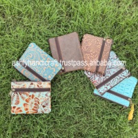 Dompet Koin Kulit Ukiran Desain Baru, Dompet Genggam Bergaya, Dompet Kulit Gaya Barat, Dompet Multifungsi, Dompet Koin Laris Manis