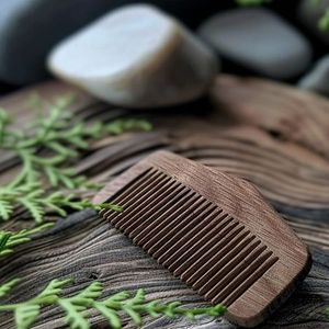 Peigne à cheveux à manche en bois fait main SMART pour une utilisation en salon de l'Inde peigne en bois en gros pour un usage commercial à vendre en - Product Image 3