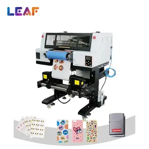 LEAF hochwertiger A3 3D-Kristall-Etiketten-UV-DTF AB-Film-Aufkleber Transfer UV-DTF-Drucker für Glasbecher Flasche