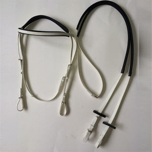 Bride de dressage de cheval complet matériau en nylon synthétique PVC résistant au froid selle en cuir de style occidental activités d'équitation anglaises - Product Image 3