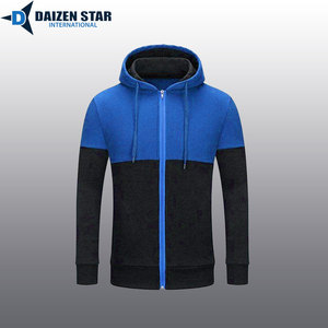 เสื้อฮู้ดซิปผู้ชาย สีพื้น ผ้าฝ้ายฟลีซ 100% ทรงปกติ ใส่สบายในฤดูหนาว บริการ OEM ด้านหน้า น้ำหนัก 500 กรัม สตรีทแวร์ น้ำหนัก 300 กรัม - Product Image 4