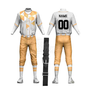 Tenues de baseball personnalisées avec logo, coutures durables, ensembles de vêtements de sport confortables, kits d'entraînement de baseball à séchage rapide pour hommes, commandes en gros - Product Image 2