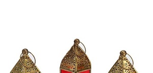 Festive Appeal India Crafted <b>Moroccan</b> Ramadan <b>Lantern</b> Metal Durable Decorative Living Spaces Welcoming Cozy Seasonal Accent - Product Image 5