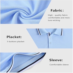 Polos de manga corta para hombre al por mayor, camisetas personalizadas de colores y tallas bordadas, polos de punto - Product Image 5