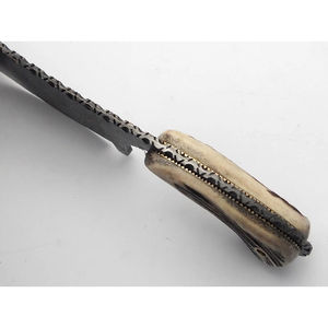 มีดเชฟเหล็กดามัสกัสทำมือ Burraq ลายบิดอเนกประสงค์ พร้อมปลอกหนัง สำหรับใช้ในครัว DIY OEM/ODM - Product Image 2