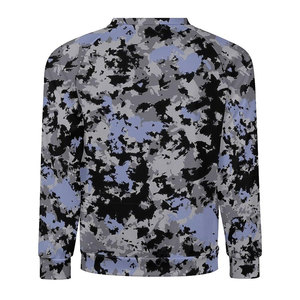 เสื้อสเวตเชิ้ตคอกลมผู้ชายไซส์ใหญ่ ลายพรางดิจิทัล แขนยาว สำหรับฤดูใบไม้ร่วงและฤดูหนาว - Product Image 2