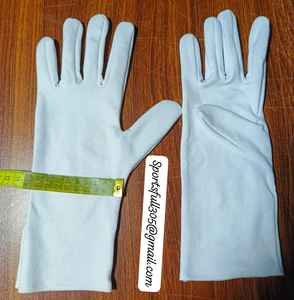 Gants en microfibre de luxe noirs de 30 cm, longueur opéra, pour le sport et l'usage quotidien, gants en coton pour l'affichage de bijoux et de montres - Product Image 3
