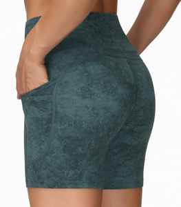 Pantalones cortos para correr informales de verano con cordón en blanco respetuosos con el medio ambiente de secado rápido para mujer, 100% poliéster, transpirable de la mejor calidad - Product Image 4
