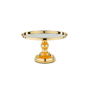 Support à gâteau en laiton doré, présentoir à pâtisserie en laiton, étagères de présentation, à utiliser pour les fêtes et les mariages royaux - Product Image 1