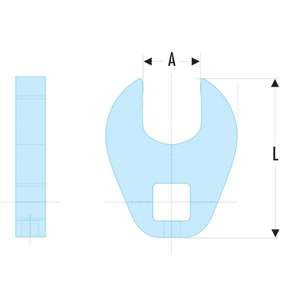 ประแจปากตายแบบ Crowfoot ขนาด 3/8 นิ้ว ยี่ห้อ Facom - Product Image 2