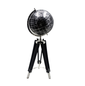 Globe décoratif de table de bureau de marbre en plastique de fer de haute qualité avec la main en gros en vrac - Product Image 3