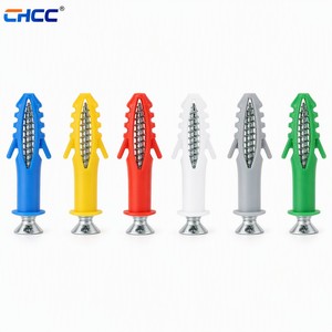 ชุดพุก<span class=keywords><strong>พลาสติก</strong></span> CHCC M5 M6 M7 M8 M10 พร้อมชุดสกรูสำหรับยึดผนังยิปซัมและคอนกรีต - Product Image 1
