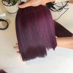 Extensions de cheveux vierges vietnamiennes de qualité supérieure, os super soyeux, couleur violette droite, vendeur en gros" - Product Image 5