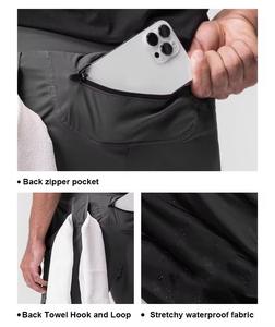 Athletic Shorts <b>Back</b> Zipper Pocket Gym Fitness Drawstring Waterproof Breathable Eco-Friendly Polyester/Nylon Quick Dry <b>for</b> Men 5 - Product Image 4