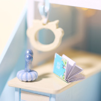 IIECREATE DIY Miniature Maison P-1004 Baa Baa Little N 3D Puzzle En Bois Jouets Kit Mini Jouet Style À La Main En Bois Assemblage